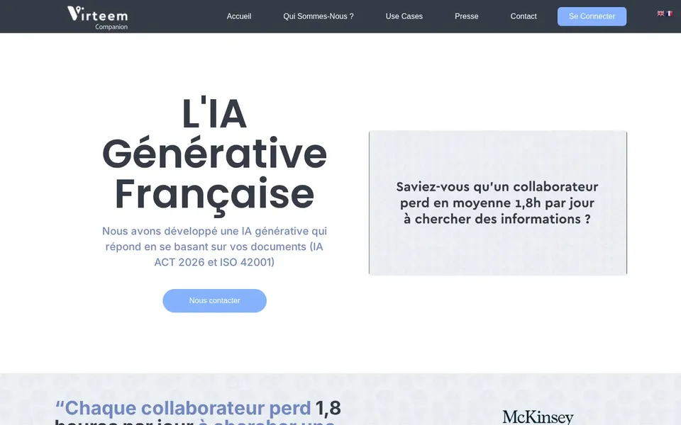 Capture du site Virteem