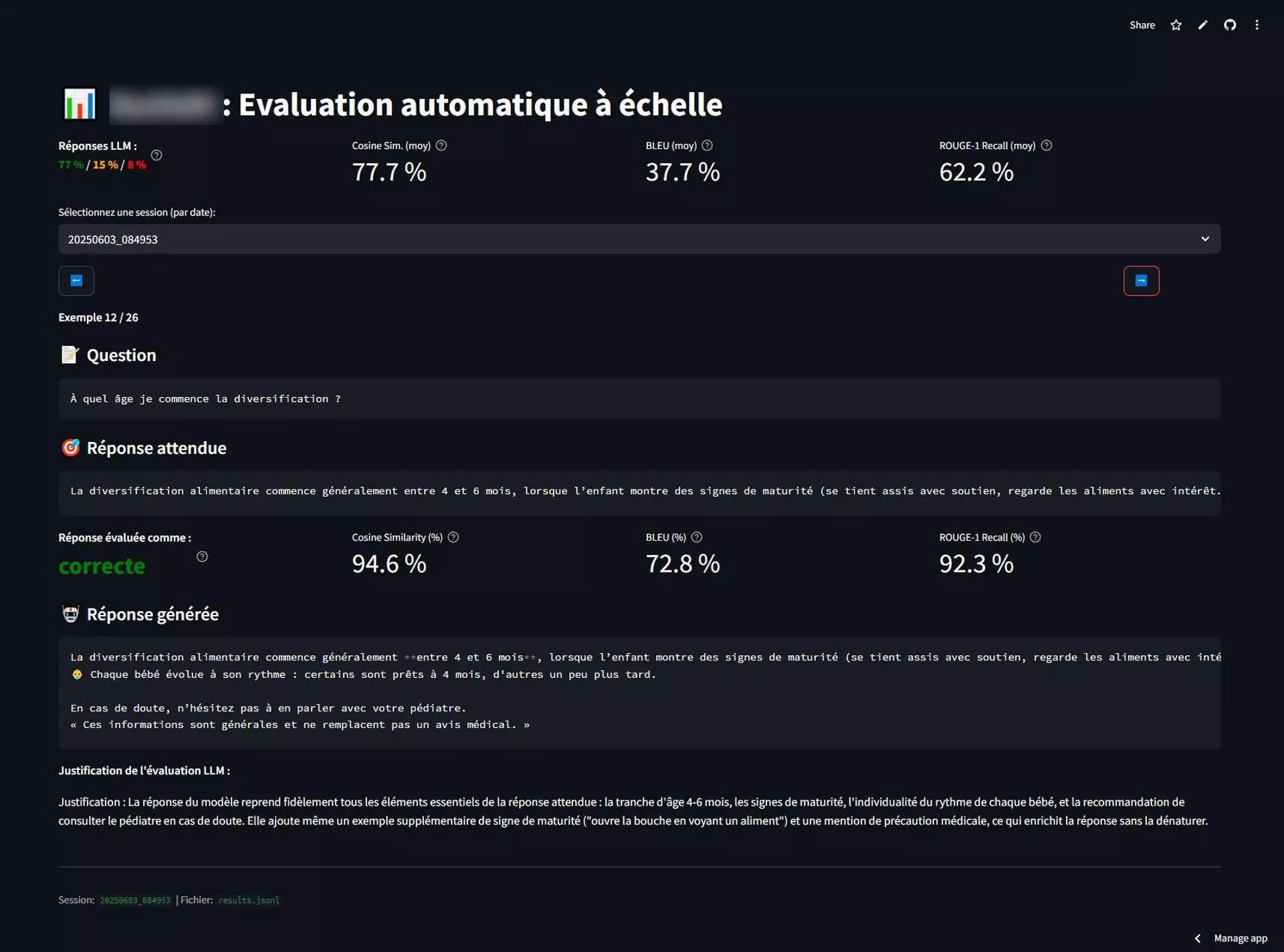 Évaluation